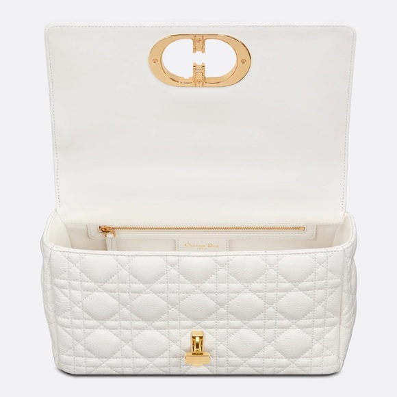 Authentic Medium Dior Ivory Caro Bag - Picture 4 of 16